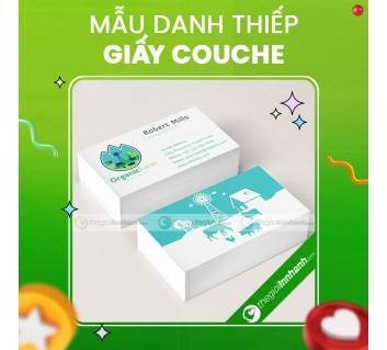 Mẫu Name Card Giấy Couche